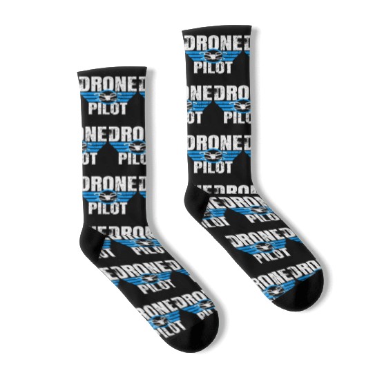 Drone Drone Pilot Drone Operator Quadrocopter Socks