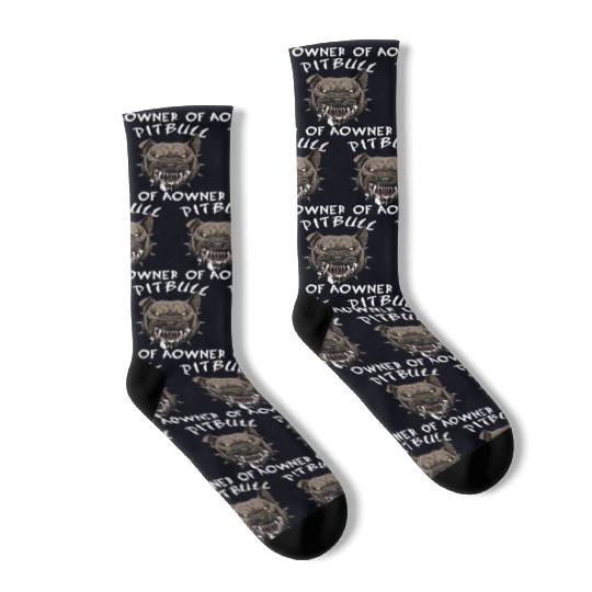 Owner of a pitbull dogs lover Socks