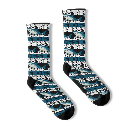 Great White Shark Shark Fin Sailing Tiger Shark Socks