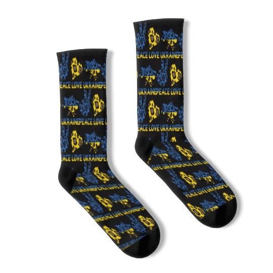 EU Ukraine Europe Friends Union Freedom Peace Socks