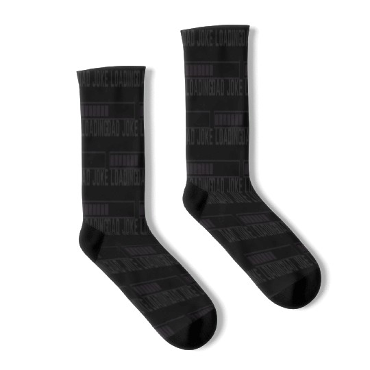 Dad Joke Loading Sticker Socks