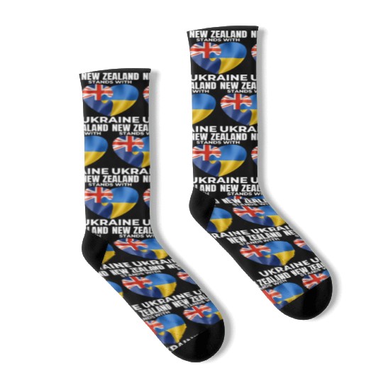 New Zealand stands with Ukraine Socks