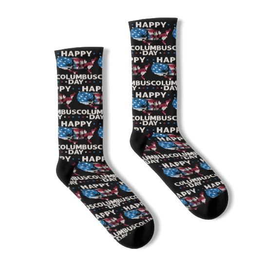 Happy Columbus Day Christopher Columbus Navigator Socks