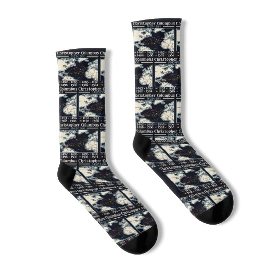 Christopher Columbus Day Italian American Socks