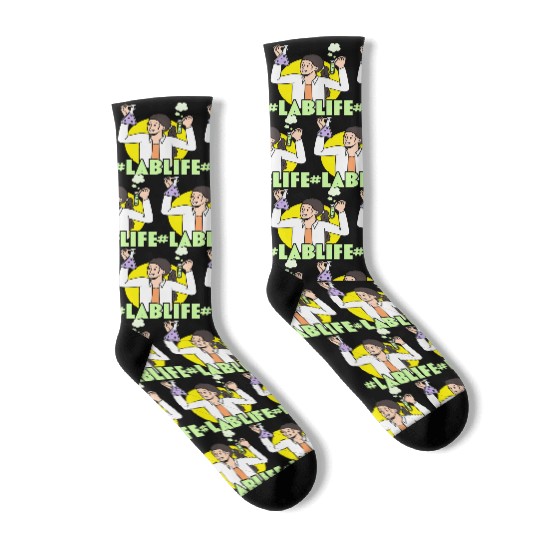 #LabLife Biologist Science Teacher Biology Major Socks