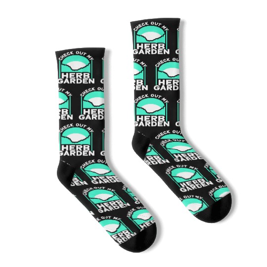 Check Out My Herb Garden Gardening Herbalist Herbs Socks