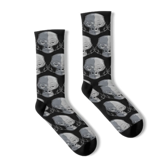 King Gorilla Zookeeper Gift Socks