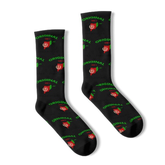 Afghanistan original 100% flag design Socks
