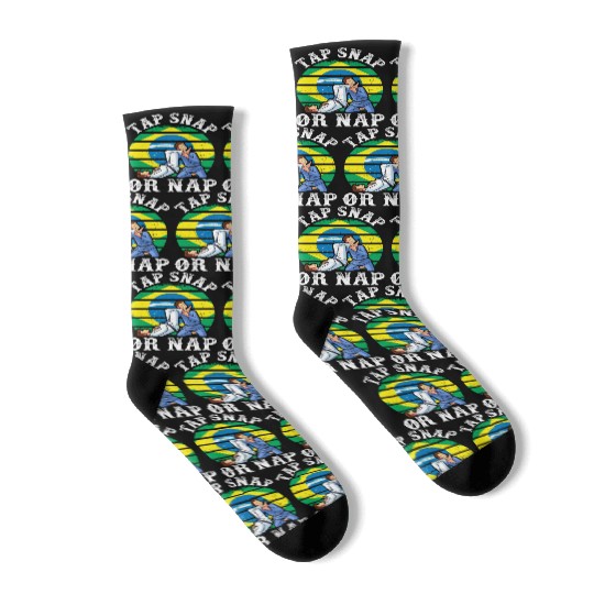 Tap Snap Or Nap - BJJ Brazilian Jiu Jitsu Socks