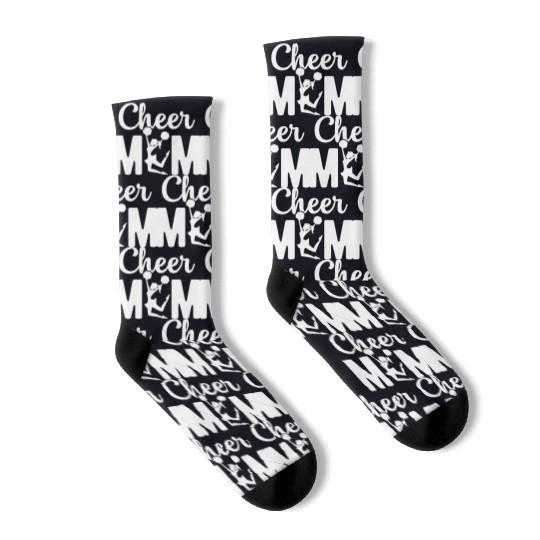 Womens Cheer Mom Gymnastics Cheerleading Mom Squad Socks