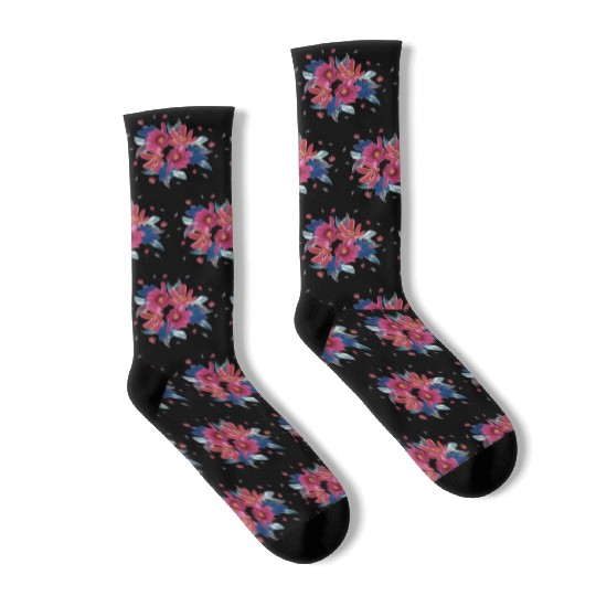 Summer wild flowers mix Socks