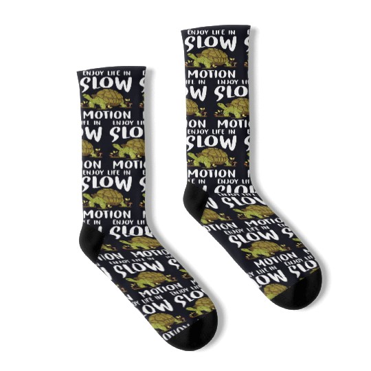 Turtle Relaxed Chilling Sea Ocean Beach Socks