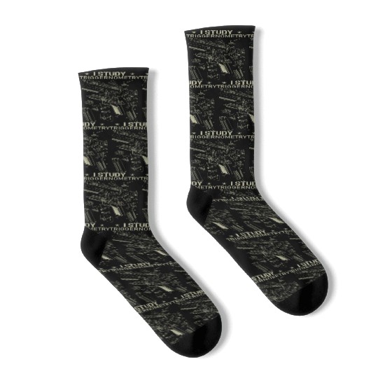 I Study Triggernometry Funny Gun Lover Socks