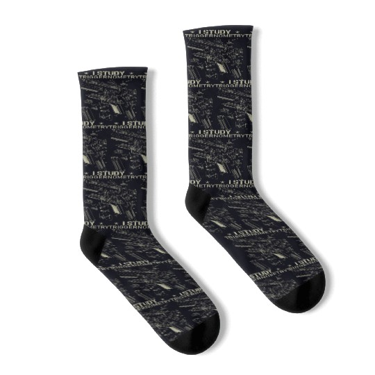 I Study Triggernometry Funny Gun Lover Socks