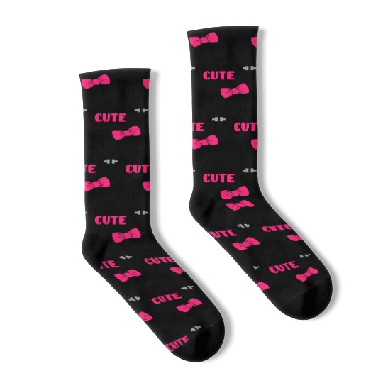 So Franken Cute Pink Girls Halloween Monster Socks