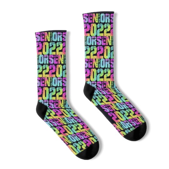Graduation Class High School Senior 2022 Socks
