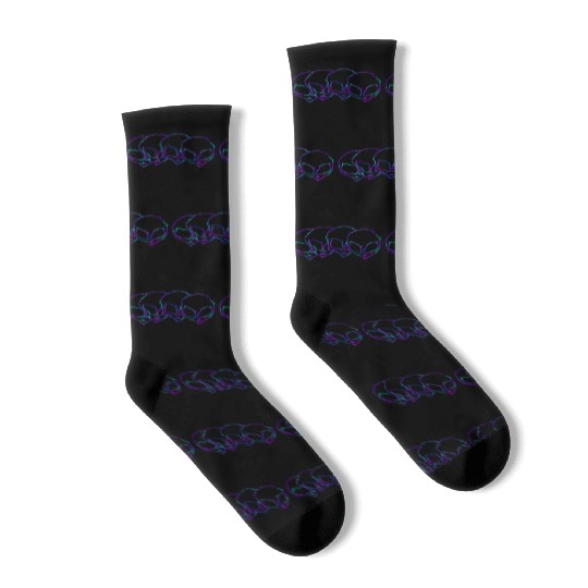 Alien Gift Extraterrestrial UFO AREA 51 Sci-fi Socks