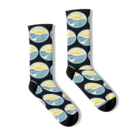 Surf Sunrise Oval Socks