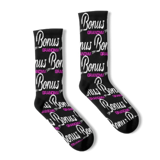 Bonus Grandma Mothers Day Step Grandmother Funny Socks