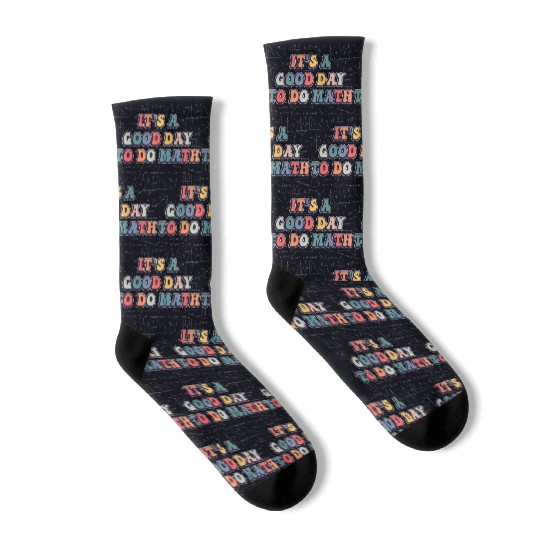 It's A Good Day to Do Math Retro Funny Lover Socks