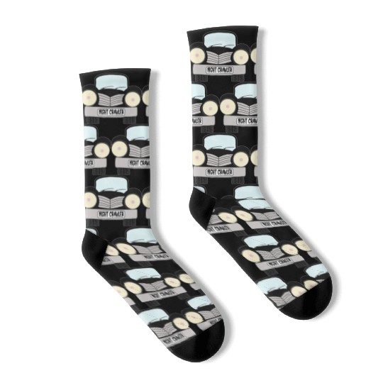Old Car Black Night Crawler Socks