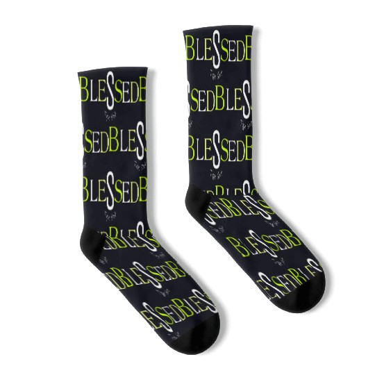Lime blessed type shit Socks