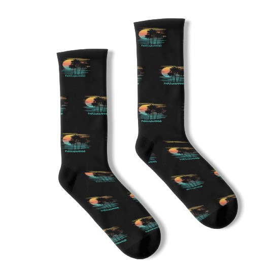 Hollywood California Stylish Souvenir Vacation Socks