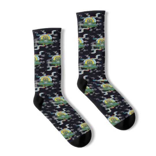 Unicorn Alien Rainbows Socks