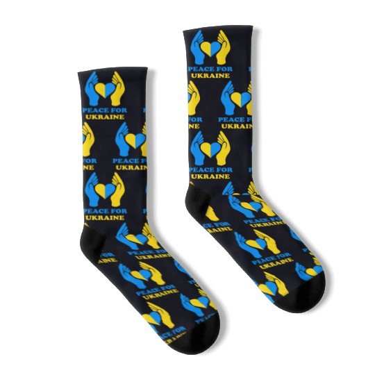 Peace for Ukraine Socks