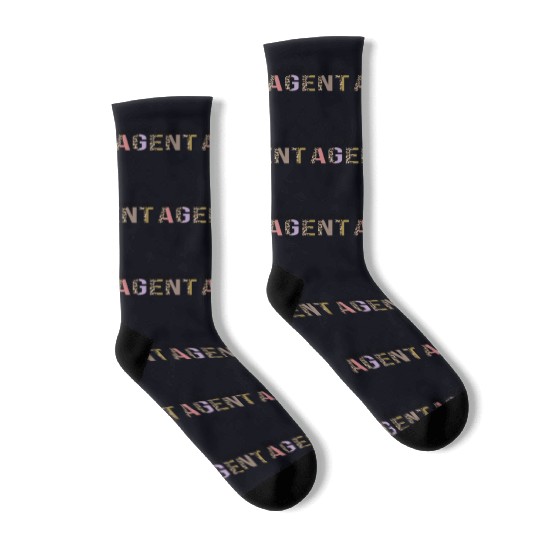 Purchasing Agent Leopard Print Funny Socks