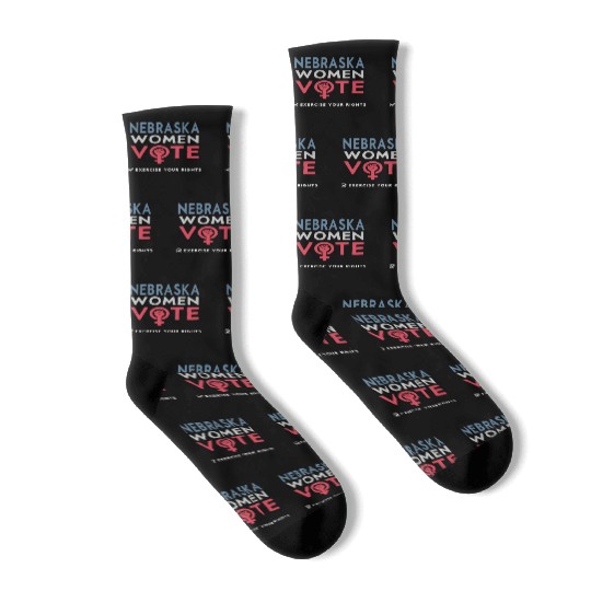 Nebraska Women Vote Voter 2022 Election Feminist Socks