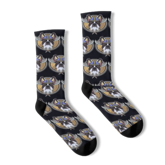 Boston Terrier I Valhalla I Viking Socks