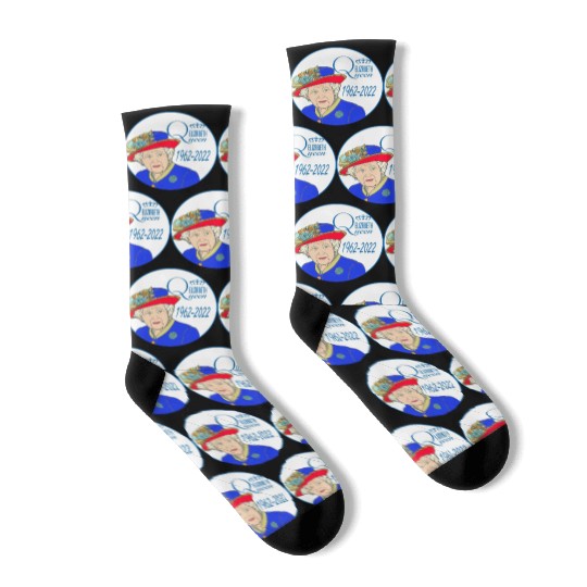 Queen Elizabeth II - rip Queen Elizabeth II - rest Socks