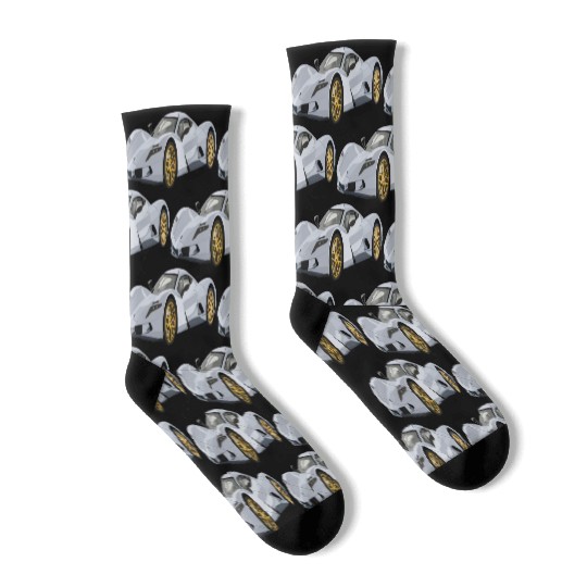 Silver car Socks