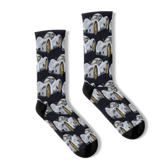 Silver car Socks