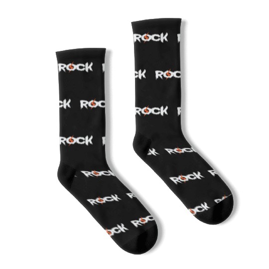 Rock Music Style Genre Guitar Rock Band Socks