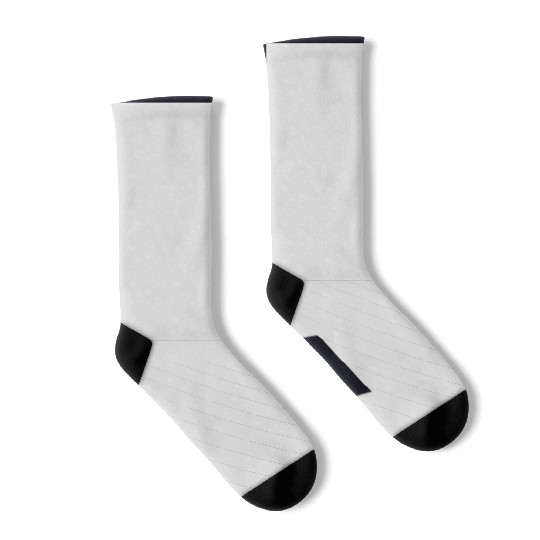 Light Grey Snowflakes Pattern Socks