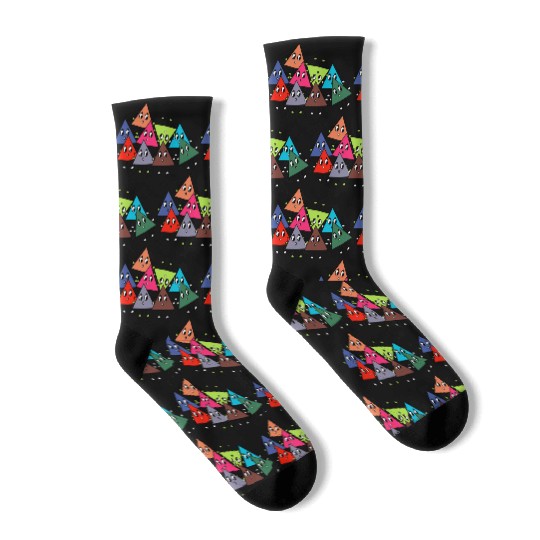 Funny triangles math teacher teacher mathematics Socks