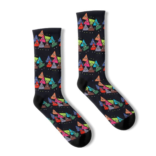Funny triangles math teacher teacher mathematics Socks