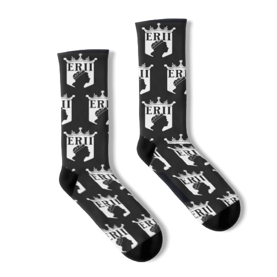United Kingdom Monarch Queen Elizabeth ER II Socks