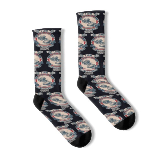 I love football reproductive rights vintage Socks