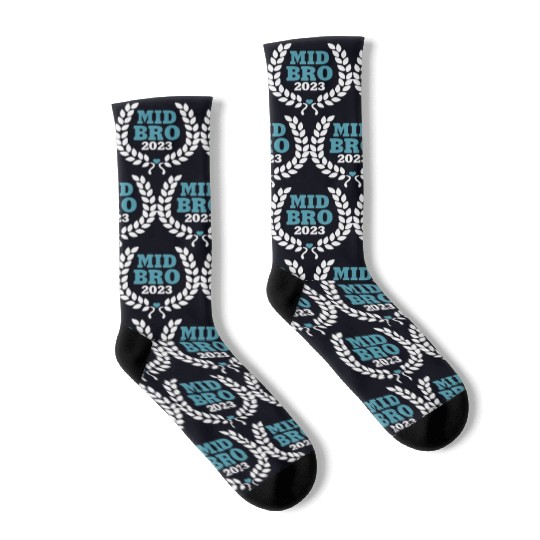 Mid Bro 2023 - Middle Brother Baby Birth Boy Socks