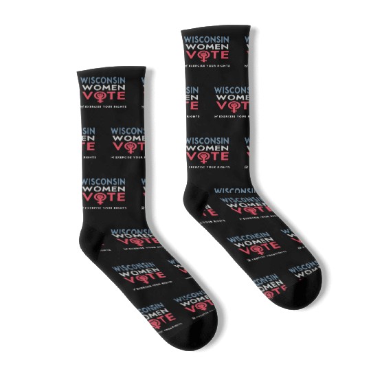 Wisconsin Women Vote Voter 2022 Election Feminist Socks