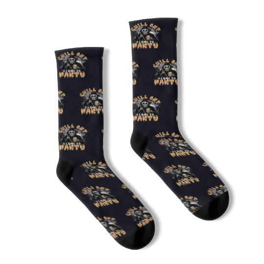 Chill out I came to party - supernatural Socks