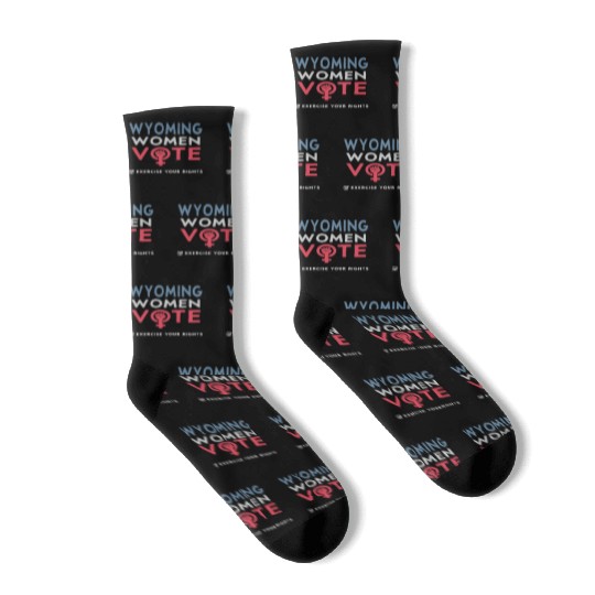 Wyoming Women Vote Voter 2022 Election Feminist Socks