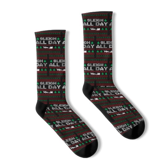 Ugly Christmas - Sleigh All Day Socks