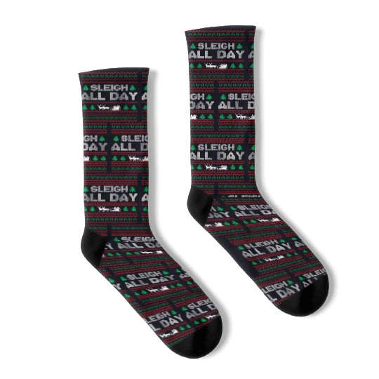 Ugly Christmas - Sleigh All Day Socks