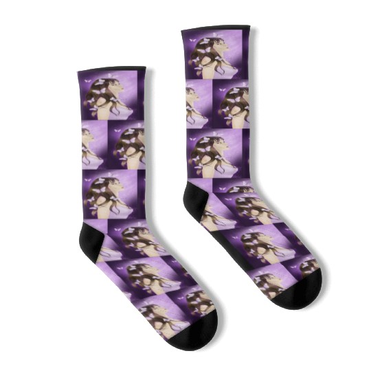 BTS Butterfly Fan Girl Socks