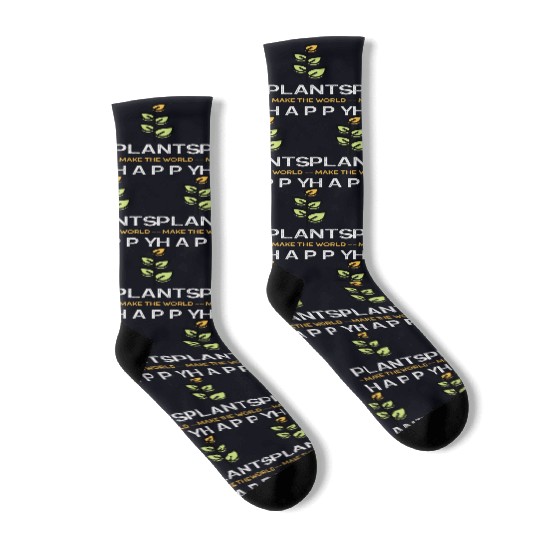 Plants make us happy Socks