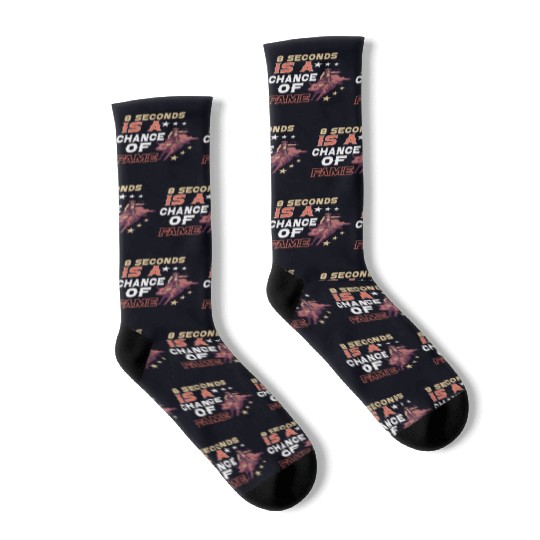 Rodeo Bull Riding Livestock Show Farmer Cattle Socks